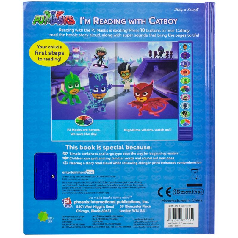 Pj Masks: I'm Reading with Catboy Sound Book - by  Pi Kids (Mixed Media Product), 4 of 5