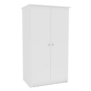 Polifurniture Sweden 2 Door Bedroom Armoire White - 1 of 4
