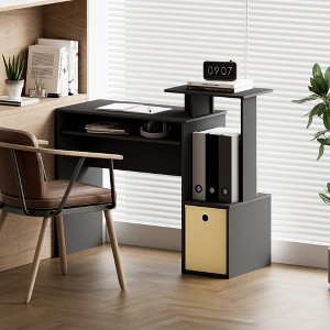 HOMLUX Computer Desk Laptop Table Writing Study Desk Home Office with Keyboard Tray & Open Shelf - 1 of 4