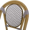 PAGED Outdoor Dining Chairs Modern Patio Chairs with Aluminum Frame and Wicker Wrappings for Backyard, Garden, Poolside - 3 of 4