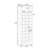 Hallway and Bedroom Storage Solution, 30-Cubby Shoe Console, Modern High-Capacity Freestanding Tall Shoe Cabinet - 3 of 3
