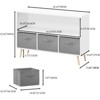 ALEXOUN Kids Bookshelf with 3 Collapsible Fabric Drawers - Practical, Simple Design,Easy to Convert Shelves for Bedroom,Nursery,Playroom - 3 of 4