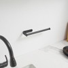 Wall Mount Paper Towel Holder Bulk- Self-Adhesive Under Cabinet In Matte Black(2 PCS) - 4 of 4