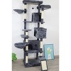 Racxily 84 in Cat Tree Tower with Large Condo Sisal Scratching Post Big Hammock and Top Platform - 3 of 4