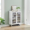 COZONY Shoe Cabinet with Glass Doors, Adjustable Shelf Storage Organizer for Entryway, Closet, and Living Room - 3 of 4