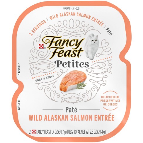 Fancy Feast Petites Wild Alaskan Salmon Pate Wet Cat Food - 2.8oz - image 1 of 4