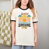 Simply Sage Market Women's Bright Sunshine Day Short Sleeve Ringer Tee - 2 of 3