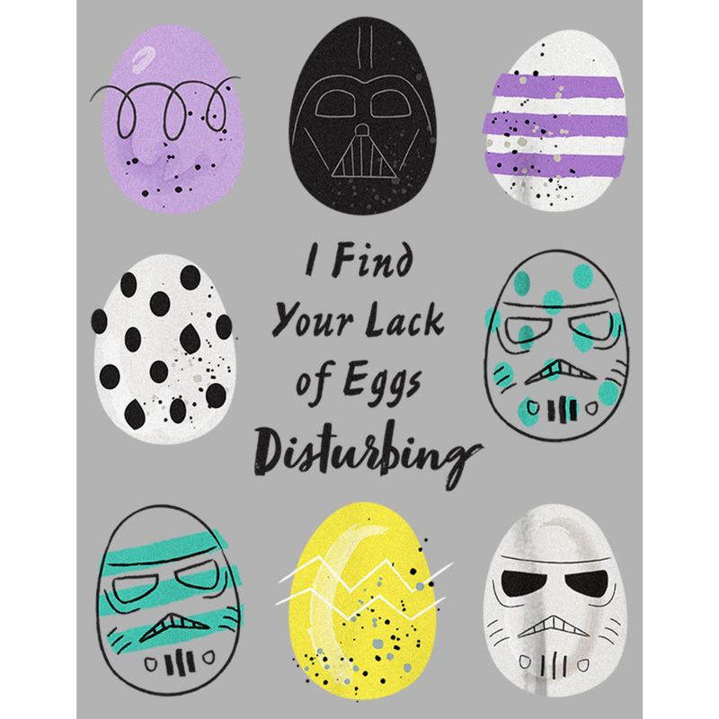 Boy's Star Wars Easter Darth Vader I Find your Lack of Eggs Disturbing T-Shirt, 2 of 6