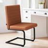 PAGED Modern Dining Chairs Set of 2 Upholstered Dining Room Chairs Armless Chair with Metal Legs for Living Room, Kitchen - 2 of 4