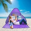 Pop Up Beach Tent Sun Shade Shelter Anti-UV Automatic Waterproof Tent Canopy for 2/3 Man - 4 of 4