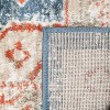 Rustic Medallion Polypropylene Blue Indoor Runner Rug by Blue Nile Mills - 4 of 4