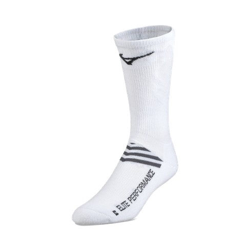 Mizuno Volleyball Runbird Crew Socks Unisex Size Medium In Color White ...