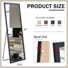 LOVMOR Modern Full Length Mirror with Stand, Large Full Body Mirror, Free Standing or Leaning or Wall-Mounted for Living Room, Bedroom, Cloakroom - 4 of 4