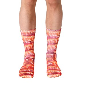 Living Royal Bacon Photo Print Crew Socks - 1 of 3