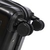 ORRD 2-Piece ABS Spinner Luggage Set 14"+20" | Waterproof Hard Shell Suitcase with Combination Lock & 360° Wheels,Black - 4 of 4