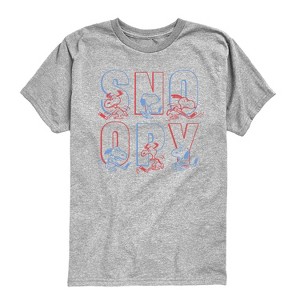 Boys' - Peanuts - Hockey Snoopy Short Sleeve Graphic T-Shirt - 1 of 4