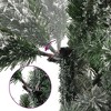 vidaXL Artificial Hinged Christmas Tree with Flocked Snow - Lifelike Appearance, Easy-to-Assemble Design, Reusable Decoration - 3 of 4