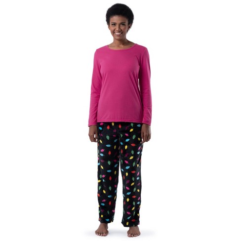 Fit For Me By Fruit of The Loom Plus Size V-neck Pajama Set