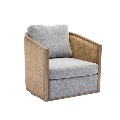360 Degree Swivel Barrel Club Chair for Nursery, Hotel, Bedroom, Office, Lounge