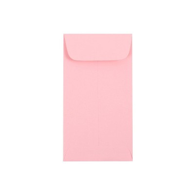 JAM Paper #7 Coin Business Envelopes 3.5 x 6.5 Baby Pink 1526773