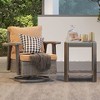COWLOWN Coffee 2 Piece Patio Chair and Table Set, 360 Swivel Wicker Rocker Chair with Cushions, Outdoor Furniture Set for Porch, Garden, Deck - 2 of 4