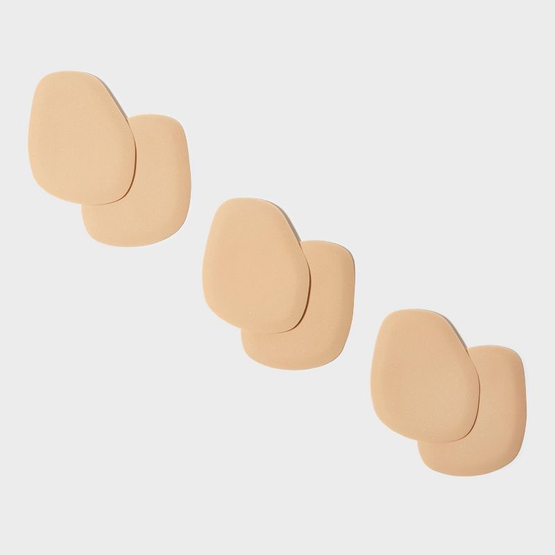 Fab Feet Women&#39;s by Foot Petals Ball of Foot Insoles Shoe Cushion Khaki - 3 pairs, 3 of 7