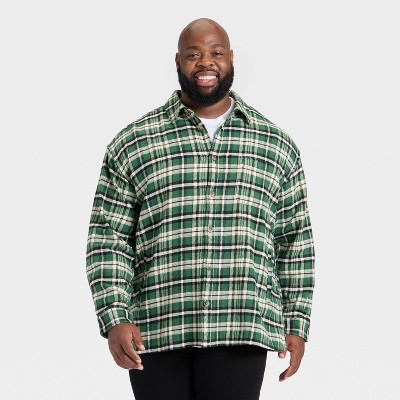 Men's Big & Tall Heavyweight Flannel Shirt - Goodfellow & Co™