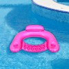 Pool Central Pink Mosaic Water Lounger with Cup Holders and Backrest, 50-Inch - 2 of 4