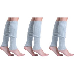 Leg Warmers for Women 3 Pairs Soft Slouchy Retro Knee-High or Scrunched Down Warm and Breathable - 1 of 4