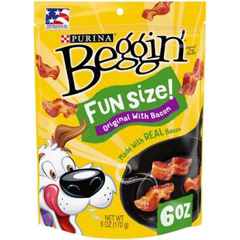 Purina Beggin' Small Breed Chewy Dog Treats Original with Bacon - 6oz