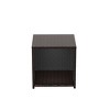 WestinTrends Coastal 2-Piece Wicker Outdoor Storage Ottoman and Square Side Table Set - 3 of 4