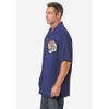 KingSize Men's Big & Tall Colorblock Camp Shirt - 4 of 4