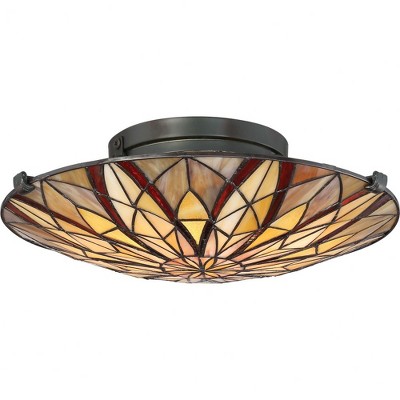 Quoizel Lighting Victory 2 - Light Semi-Flush Mount in  Valiant Bronze