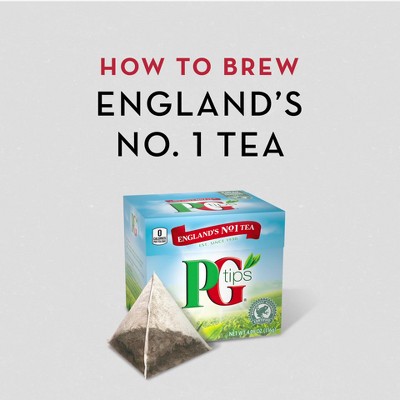 Pg Tips Premium Black Tea Black Tea Pyramid Tea Bags - 40ct : Target