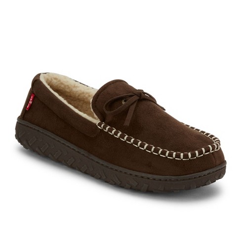 Levi's Mens Kameron Microsuede House Shoe Slippers, Brown, Size Xl : Target