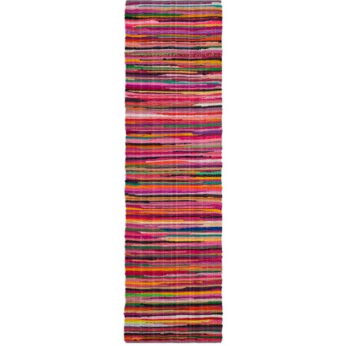 2'3x7' Striped Woven Runner Rug Red - Safavieh : Target