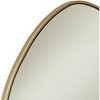 Possini Euro Design Rorschach Uneven Round Vanity Wall Mirror Modern Champagne Frame 30" Wide for Bathroom Bedroom Living Room Office Entryway House - 3 of 4