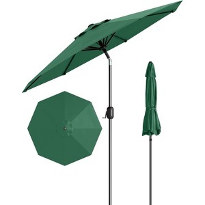 10FT Outdoor Patio Umbrella, Market/Table Umbrella with Push Button Tilt and Crank - 1 of 4