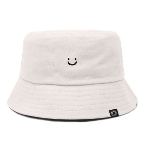 Dalix Lil Smile Cotton Bucket Hat Lightweight Outdoor Travel Beach Everyday Womens - 1 of 4