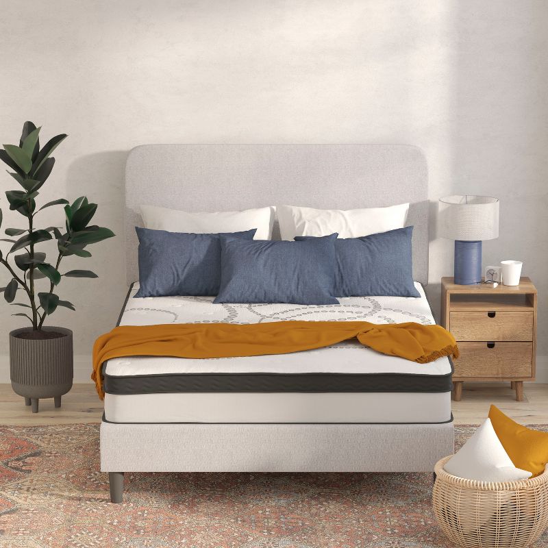 Flash Furniture Capri Comfortable Sleep 10 Inch CertiPUR-US Certified Hybrid Pocket Spring Mattress, Mattress in a Box, 3 of 18