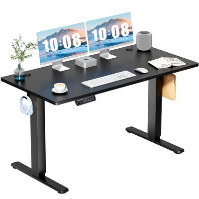 DOMETOUR Height Adjustable Electric Standing Desk, Sit Stand Up Down Computer Table, Ergonomic Memory Desktop Workstation