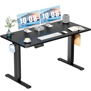 DOMETOUR Height Adjustable Electric Standing Desk, Sit Stand Up Down Computer Table, Ergonomic Memory Desktop Workstation - 1 of 4