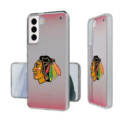 Keyscaper Chicago Blackhawks Linen Clear Phone Case For Galaxy S21