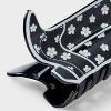 Daisy Print Cowboy Boot Claw Hair Clip - Wild Fable™ Black: Floral Acrylic Hair Accessory for All Hair Types - 3 of 3