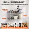Munora 8.6" x 30" Stainless Steel Floating Shelf with Backsplash - 44 lbs Capacity Commercial Shelving (2-Pack) - 3 of 4