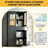 Metal Storage Cabinet, 71" Locking Storage Cabinet with 2 Adjustable Shelves & 2 Drawers for Office, Home, School, Garage, Black - 2 of 4