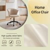 Home Office Chair, Velvet Fabric Rotating Flower-Shaped Computer Desk And Chair, Suitable For Home Office Or Bedroom - 2 of 4