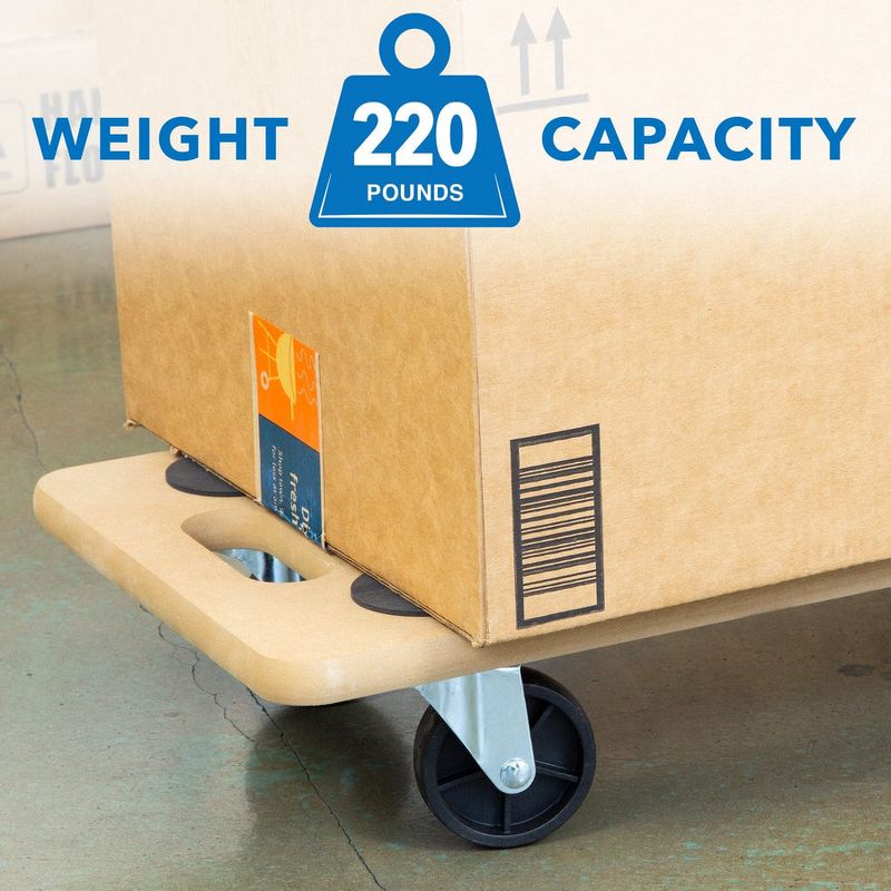 Mount-It! Dolly for Moving - Securely Holds 220 Pounds | Slab Dolly Glides Across Carpet & Hard Wood Without Harming Floors | Moves Items Like Boxes, 5 of 11