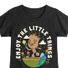 Girls' - Marvel - Guardians of the Galaxy Enjoy The Little Things Fitted Short Sleeve Graphic T-Shirt - 2 of 4