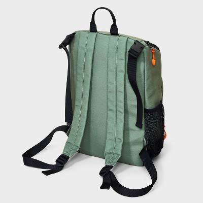 Boys&#39; Backpack with Bungee Cord and Flap Closure - art class&#8482; Green_2